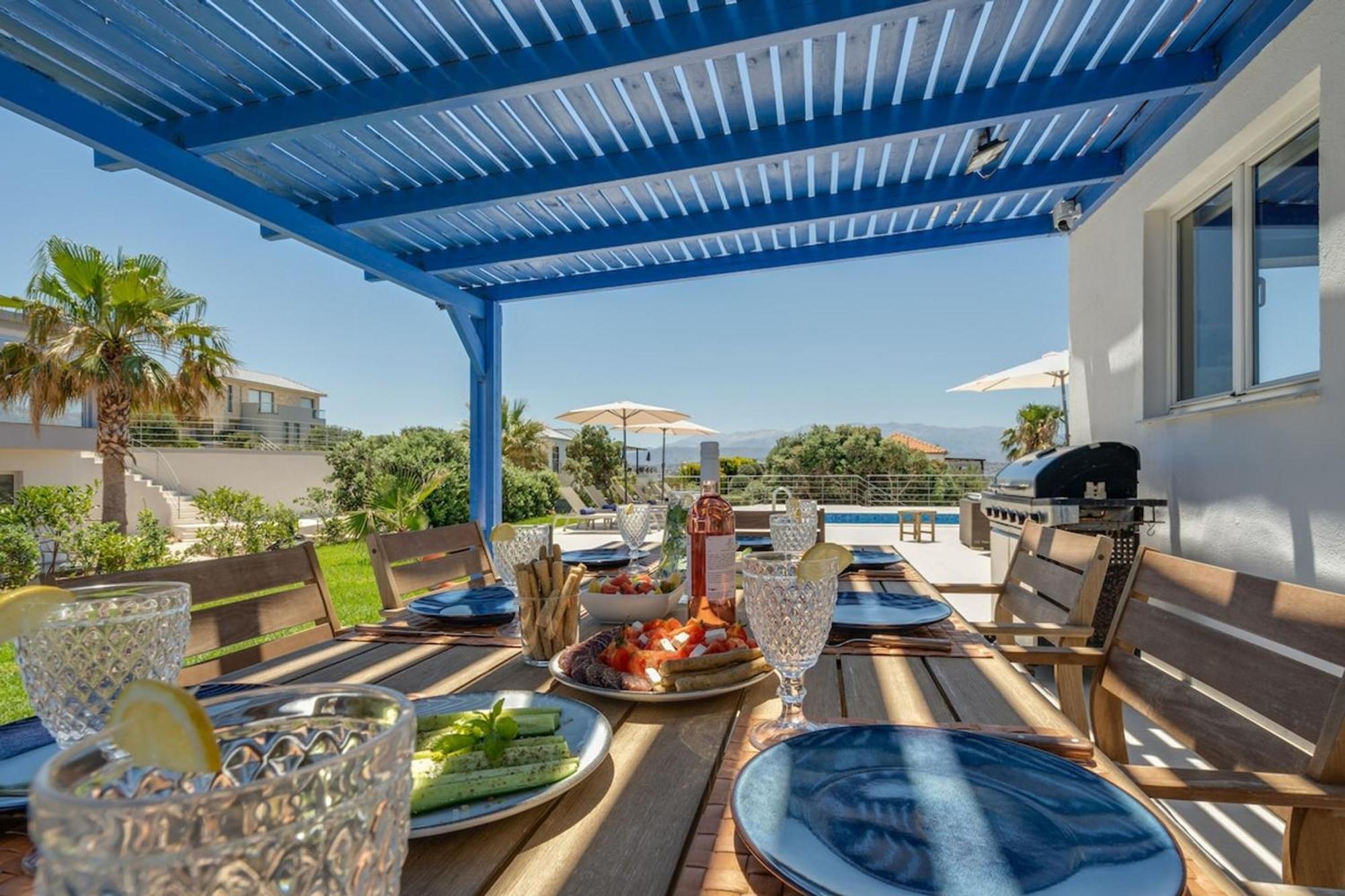 Villa Hemera Ocean View Private Heated Pool Chorafakia ภายนอก รูปภาพ