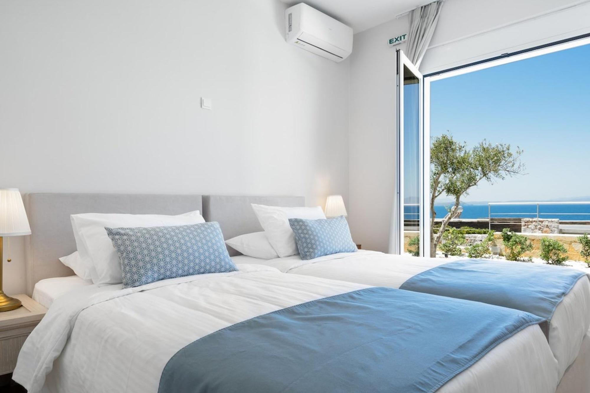 Villa Hemera Ocean View Private Heated Pool Chorafakia ภายนอก รูปภาพ